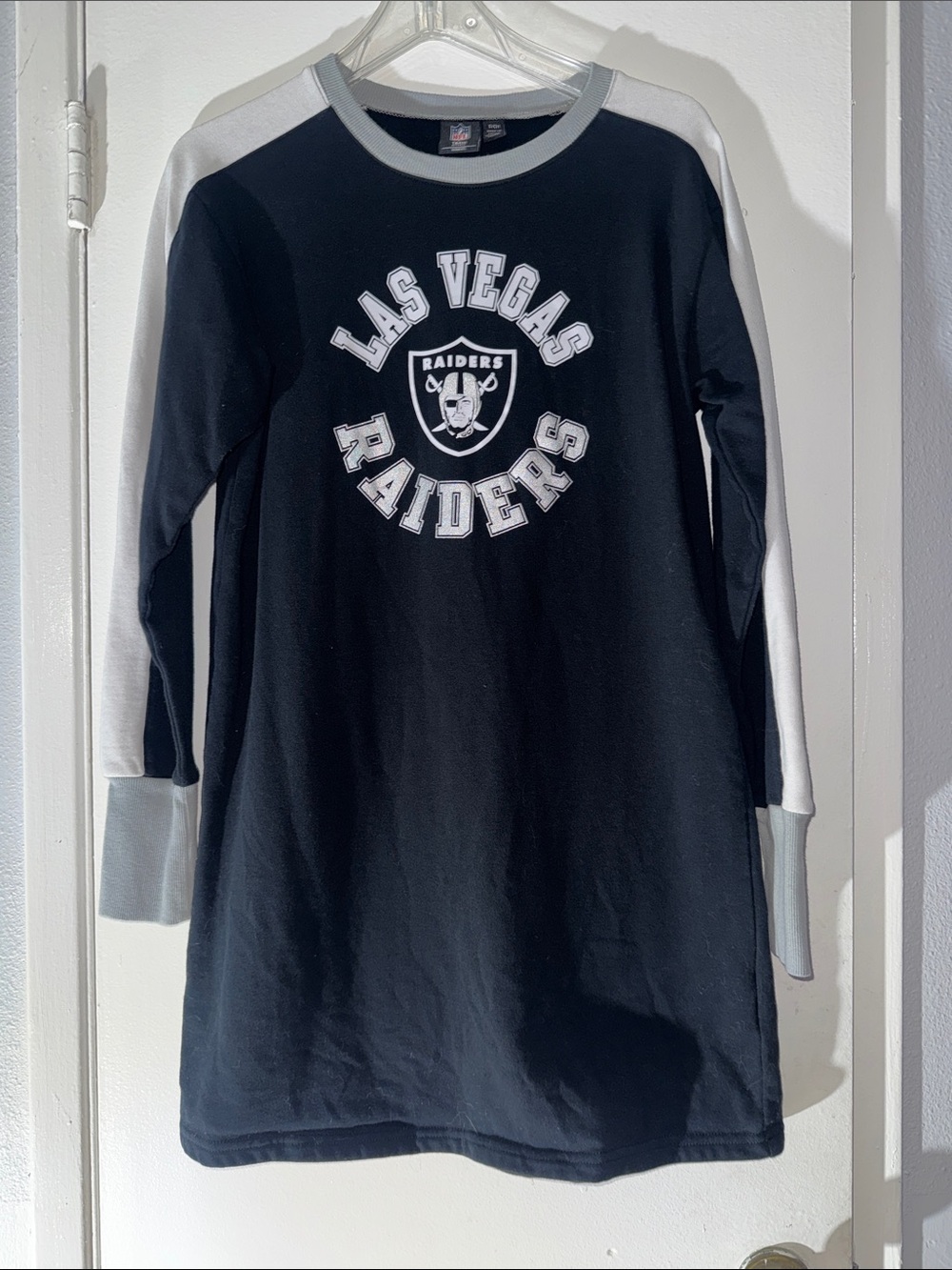 Las Vegas Raiders Kids Long-Sleeve Raglan sweater dress